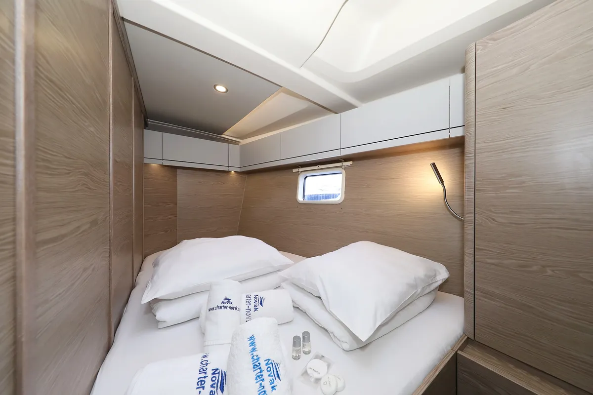 Cabin on Pegasus, a Hanse 508 sailboat at Grad Biograd na Moru, Croatia