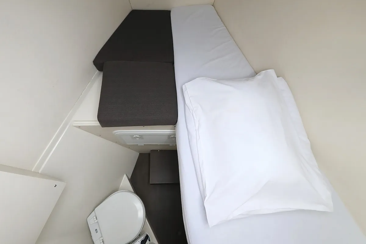 Cabin on Pegasus, a Hanse 508 sailboat at Grad Biograd na Moru, Croatia