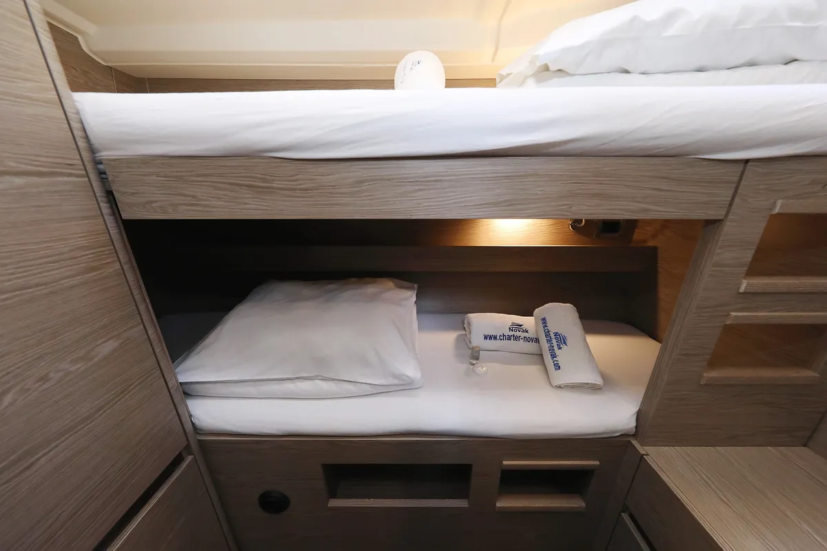 Cabin on Pegasus, a Hanse 508 sailboat at Grad Biograd na Moru, Croatia