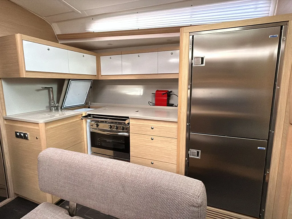 Galley of AN, a Dufour 470 sailboat at es Jonquet, Spain
