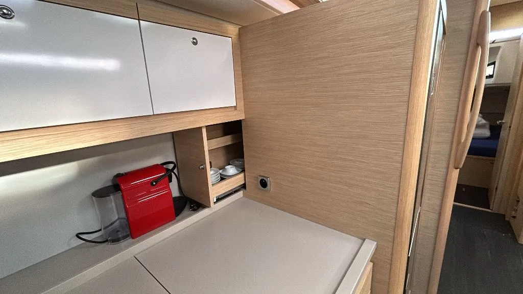 Galley of AN, a Dufour 470 sailboat at es Jonquet, Spain