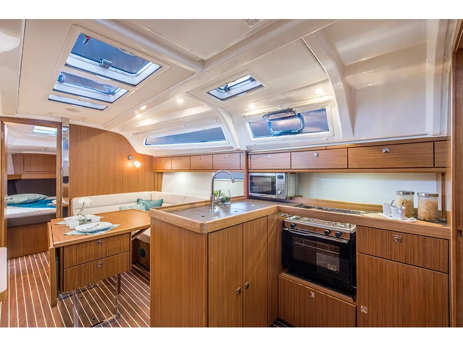 Galley of Twister, a Bavaria Cruiser 37 sailboat at Općina Sukošan, Croatia