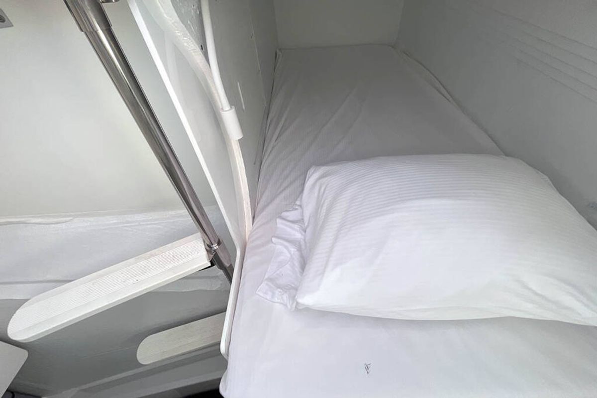 Cabin on Ne Plus Ultra, a Bali 5.4 catamaran at Road Town, British Virgin Islands