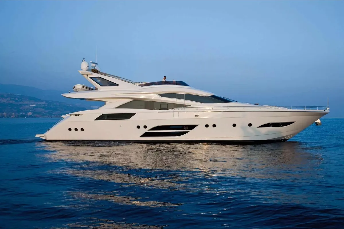 Why Not, a Dominator 78 motor yacht at Athens, Greece
