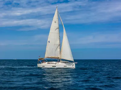 Sympathy Planet, a Dufour 390 GL sailboat at Palermo, Italy