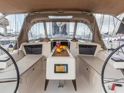 Sympathy Planet, a Dufour 390 GL sailboat at Palermo, Italy