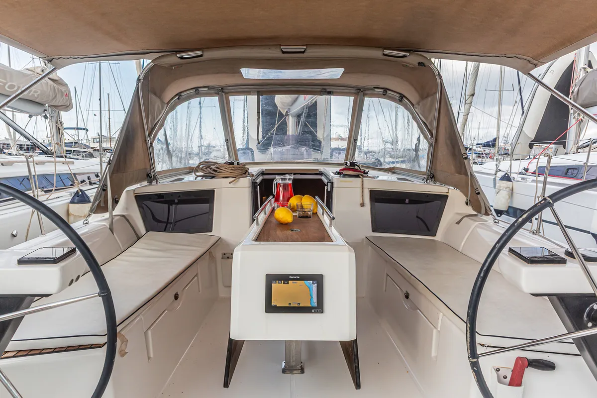 Sympathy Planet, a Dufour 390 GL sailboat at Palermo, Italy