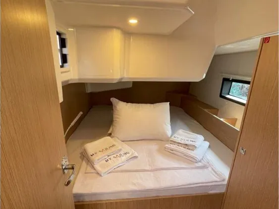 Cabin on Donuha, a Bavaria C42 sailboat at Marmaris, Turkey