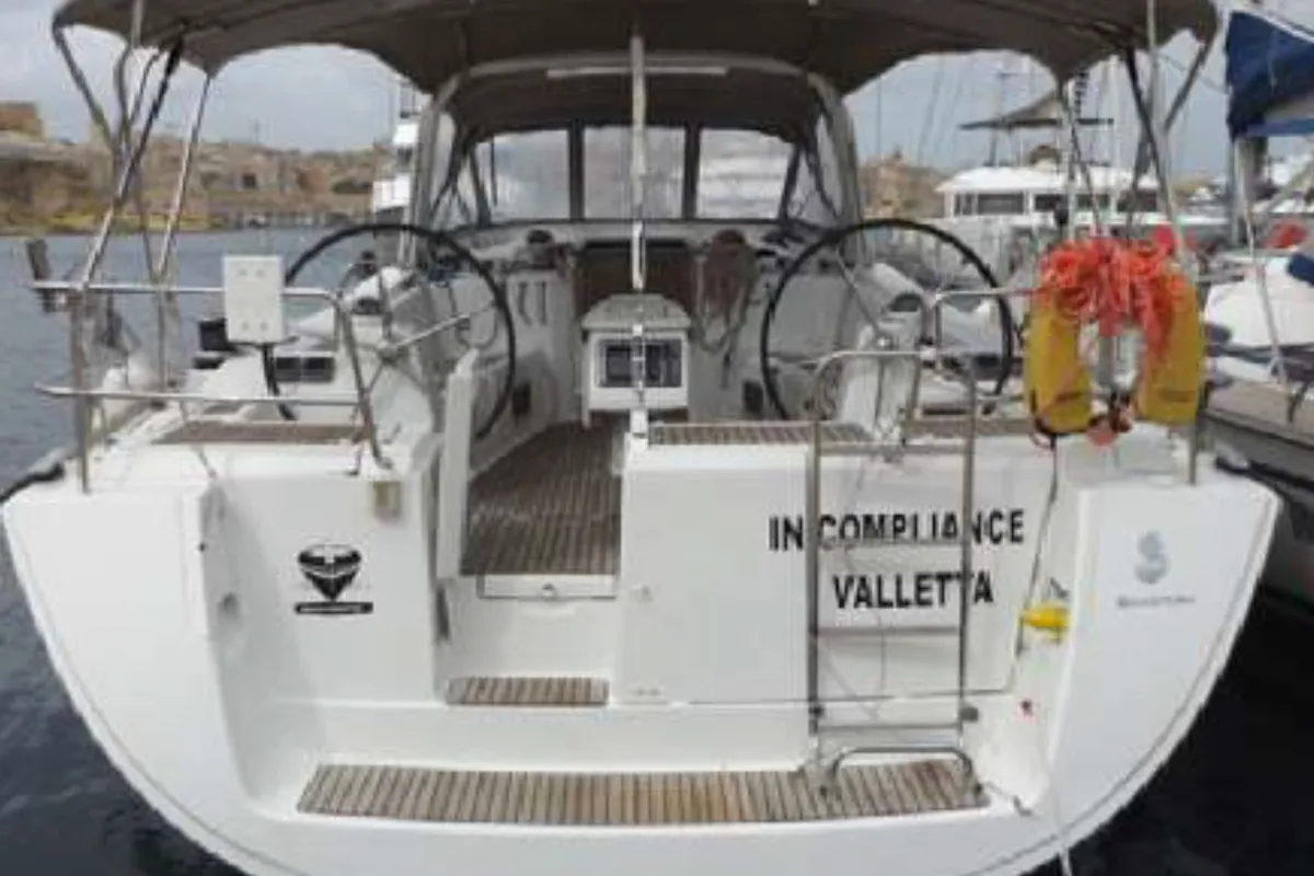 IN COMPLIANCE, a Beneteau Oceanis 50 sailboat at Kalkara, Malta