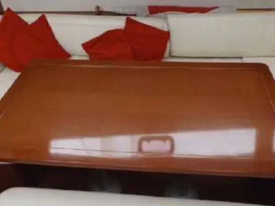 Cockpit of IN COMPLIANCE, a Beneteau Oceanis 50 sailboat at Kalkara, Malta