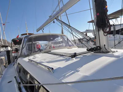 Dragut S, a Beneteau Oceanis 41.1 sailboat at Bodrum, Turkey