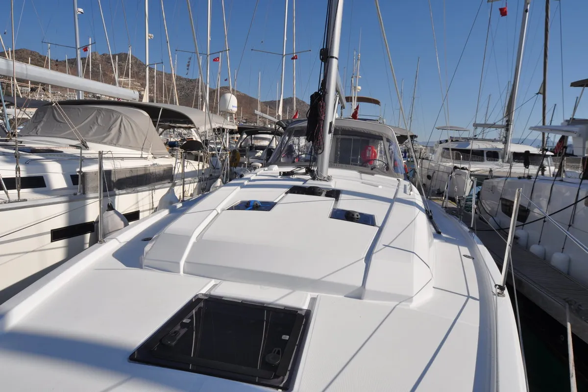 Dragut S, a Beneteau Oceanis 41.1 sailboat at Bodrum, Turkey
