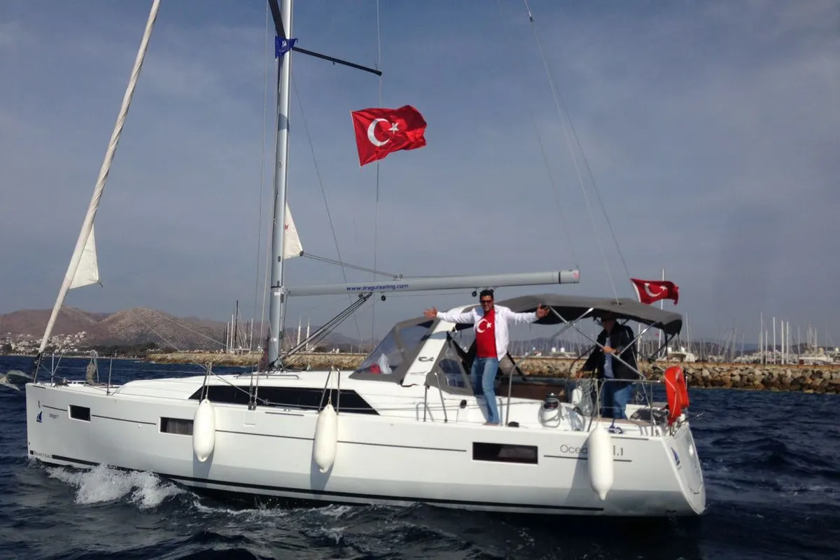 Dragut S, a Beneteau Oceanis 41.1 sailboat at Bodrum, Turkey