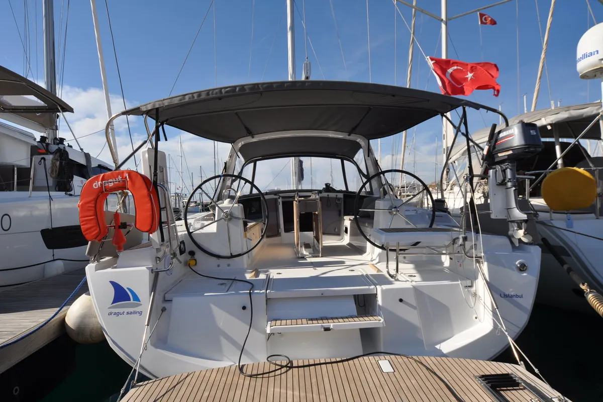 Dragut S, a Beneteau Oceanis 41.1 sailboat at Bodrum, Turkey