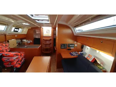 Salon of Alegria, a Bavaria Cruiser 37 sailboat at Sukošan, Croatia