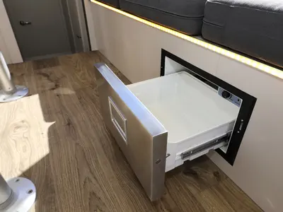 Galley of Nanda, a Cobra Yachts Futura 40 Grand Horizon motor yacht at Punat, Croatia