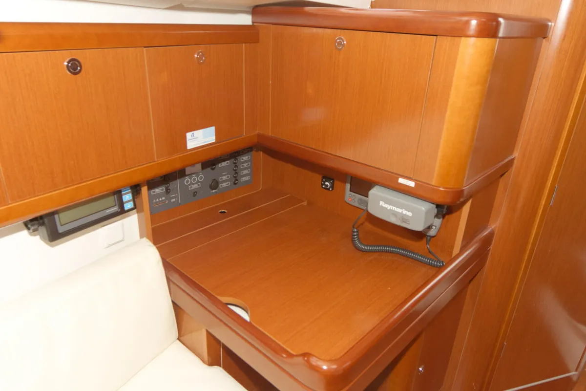 Blaubart, a Beneteau Oceanis 34 sailboat at Flensburg, Germany