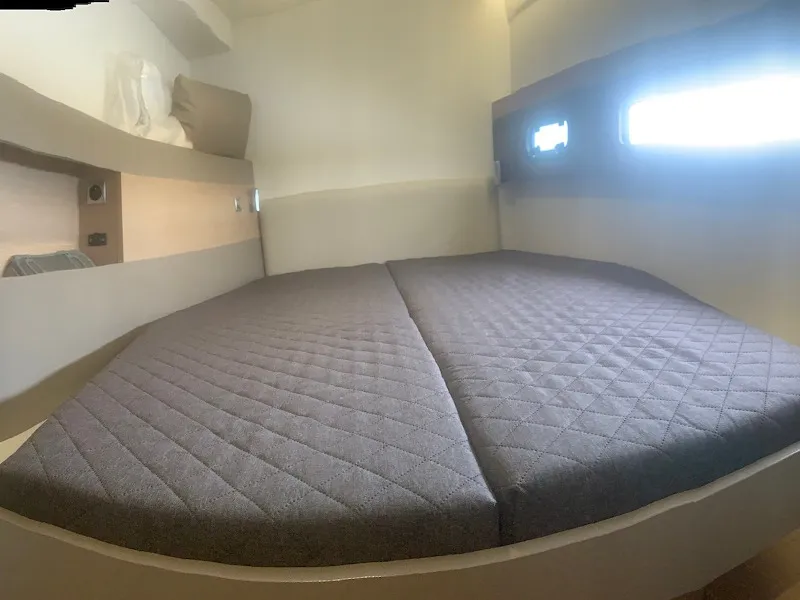 Cabin on Sadalbari, a Bali 4.5 FLY catamaran at Salerno, Italy