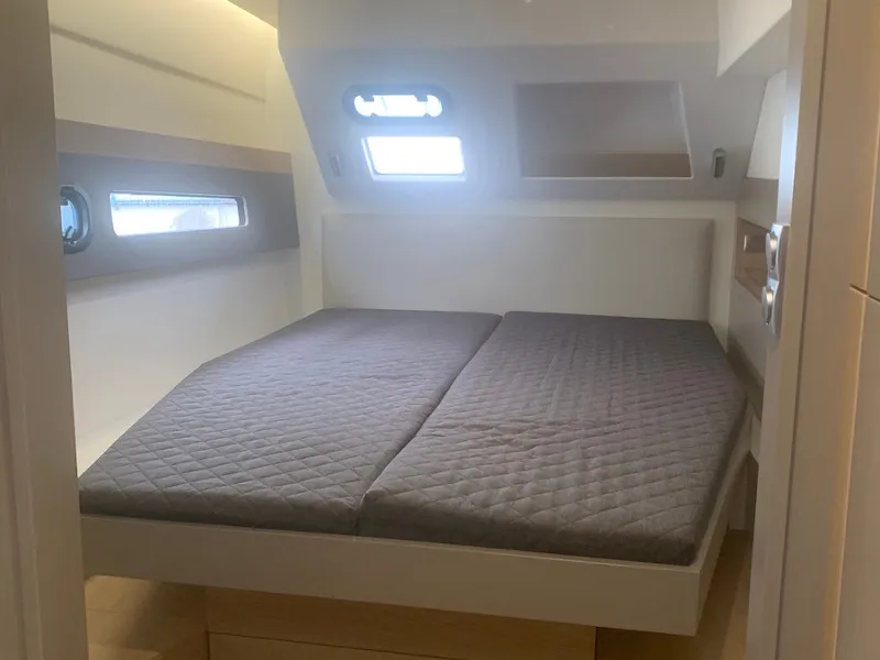 Cabin on Sadalbari, a Bali 4.5 FLY catamaran at Salerno, Italy