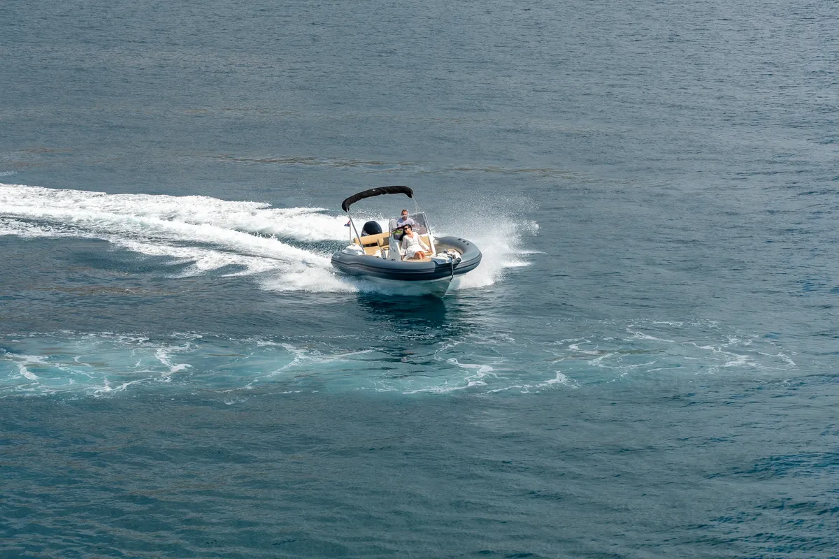 Marlin, a Marlin 790 Dynamic motorboat at Grad Trogir, Croatia