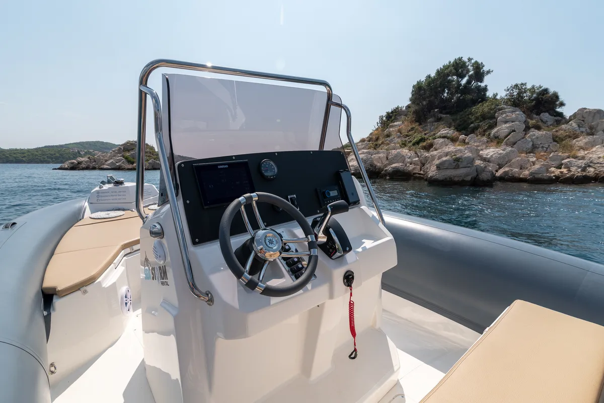 Marlin, a Marlin 790 Dynamic motorboat at Grad Trogir, Croatia