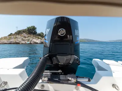 Marlin, a Marlin 790 Dynamic motorboat at Grad Trogir, Croatia