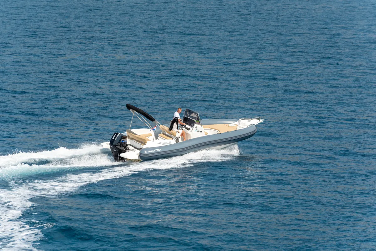 Marlin, a Marlin 790 Dynamic motorboat at Grad Trogir, Croatia