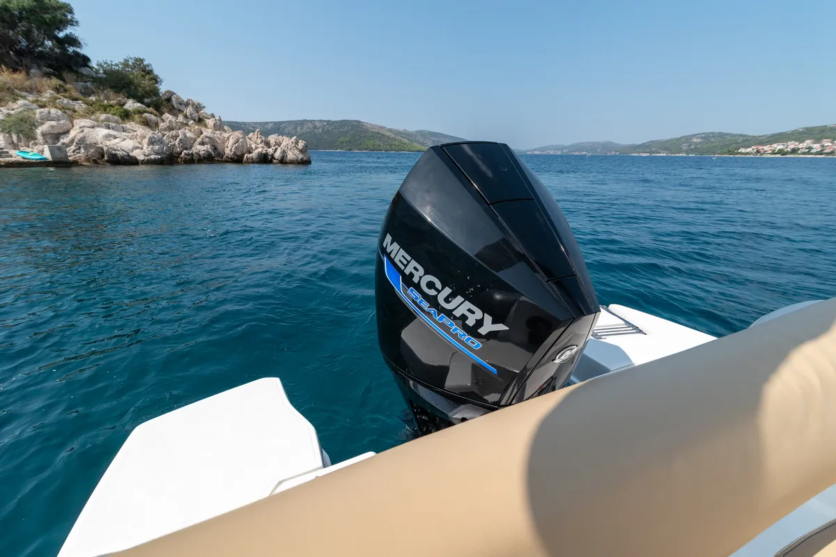 Marlin, a Marlin 790 Dynamic motorboat at Grad Trogir, Croatia