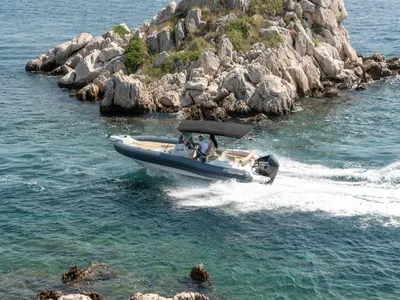 Marlin, a Marlin 790 Dynamic motorboat at Grad Trogir, Croatia