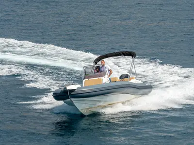 Marlin, a Marlin 790 Dynamic motorboat at Grad Trogir, Croatia