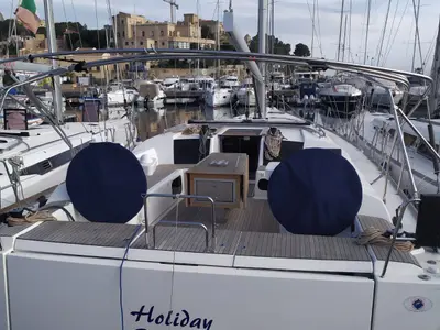 Holiday Planet, a Dufour 520 GL sailboat at Palermo, Italy