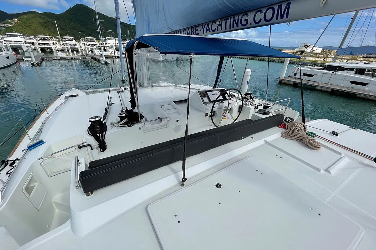 Island Queen, a Lagoon 450 F catamaran at Seget Donji, Croatia
