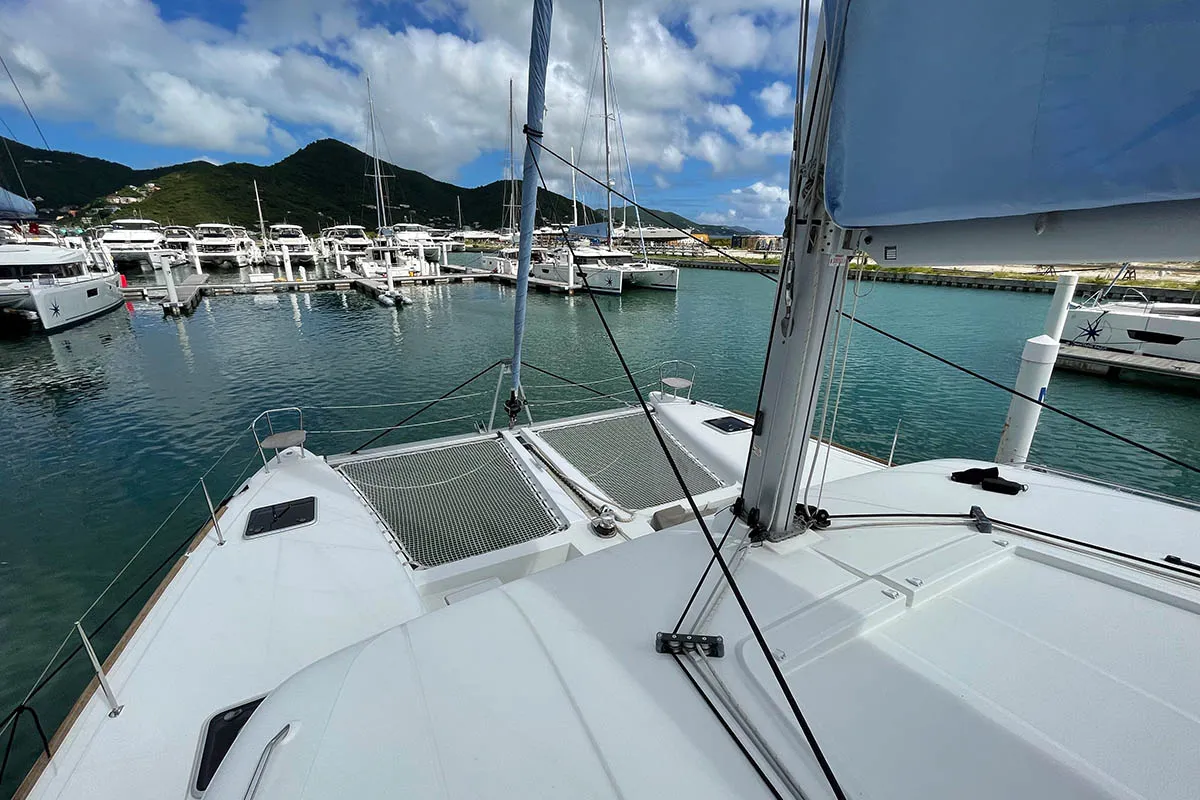 Island Queen, a Lagoon 450 F catamaran at Seget Donji, Croatia