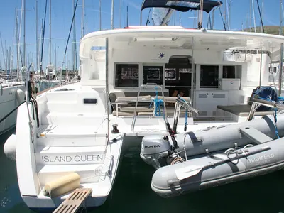Island Queen, a Lagoon 450 F catamaran at Seget Donji, Croatia