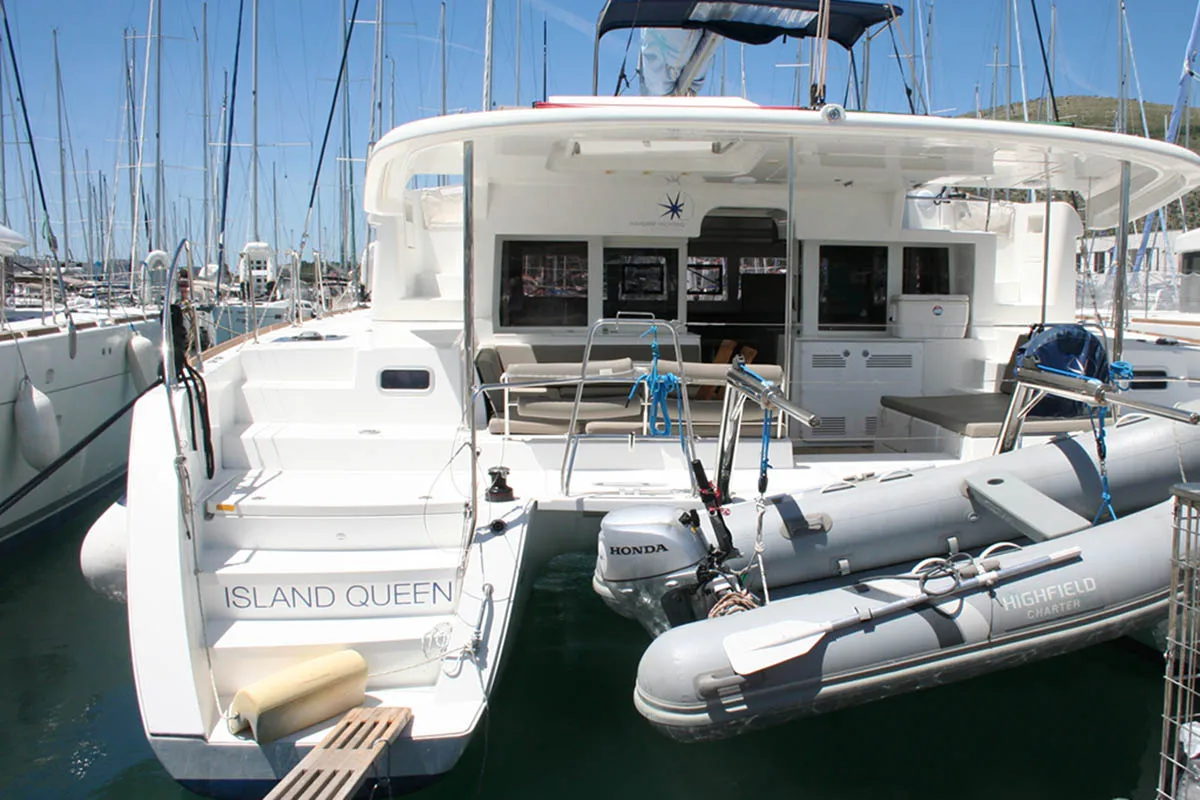 Island Queen, a Lagoon 450 F catamaran at Seget Donji, Croatia