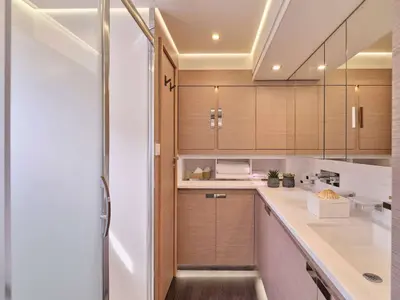 Head on Dolly, a Fountaine Pajot Alegria 67 catamaran at Nea Peramos, Greece
