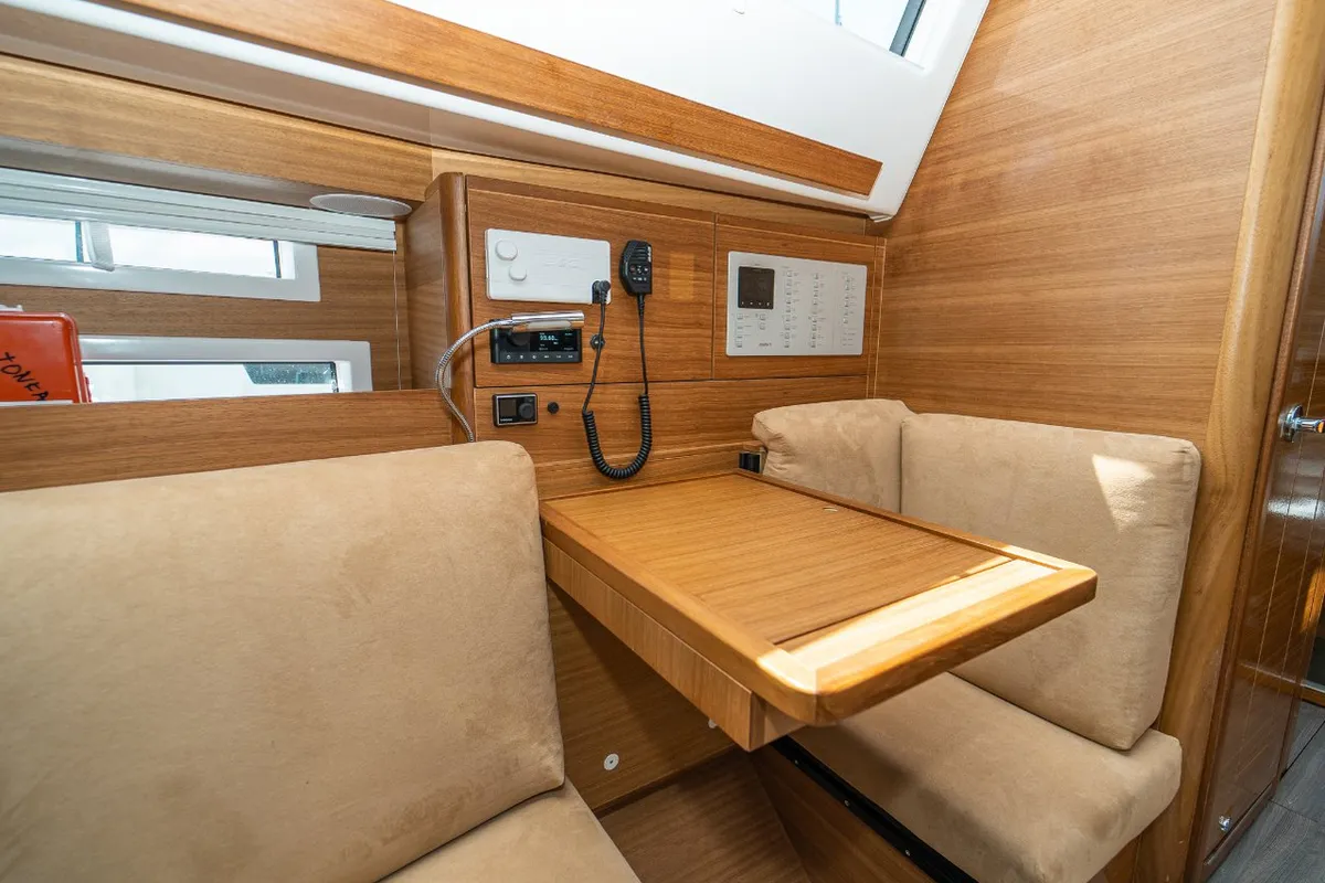 Salon of Tonka, a Elan Impression 40.1 sailboat at Kaštela, Croatia