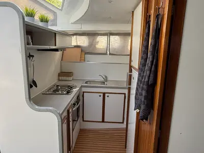 Galley of Tarpon 42, a motorboat at Mittersheim, France