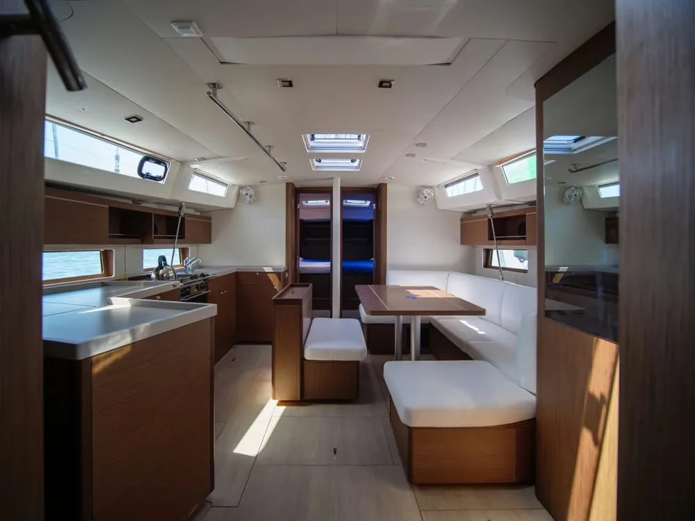 Layla, a Beneteau Oceanis 46.1 sailboat at Volos, Greece