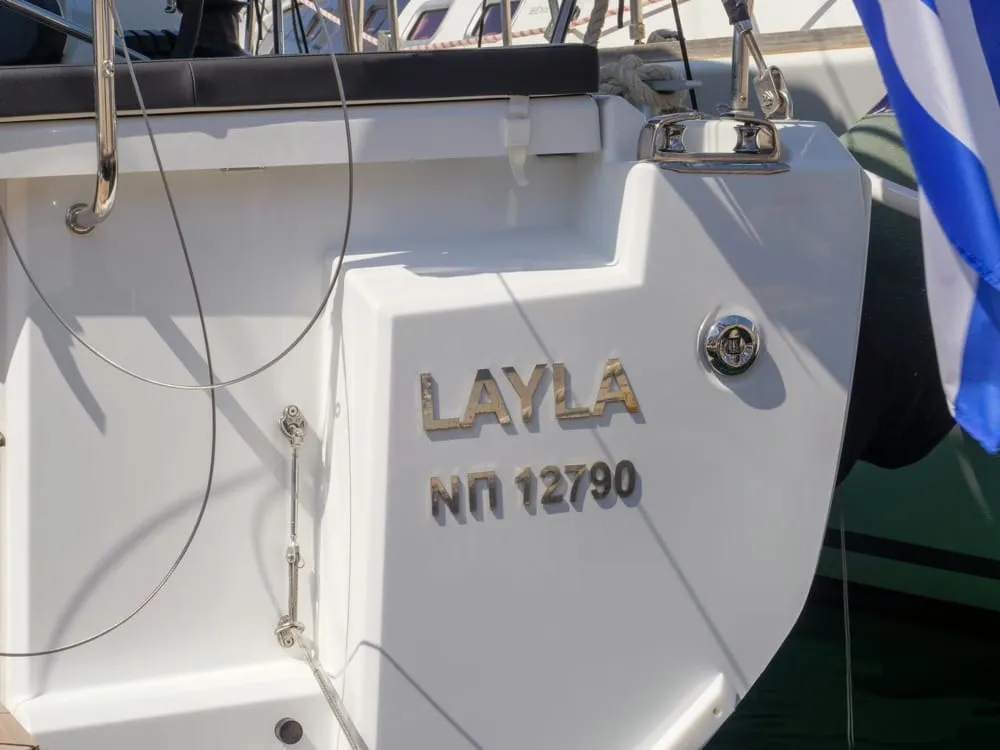 Layla, a Beneteau Oceanis 46.1 sailboat at Volos, Greece