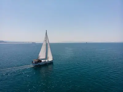 Layla, a Beneteau Oceanis 46.1 sailboat at Volos, Greece