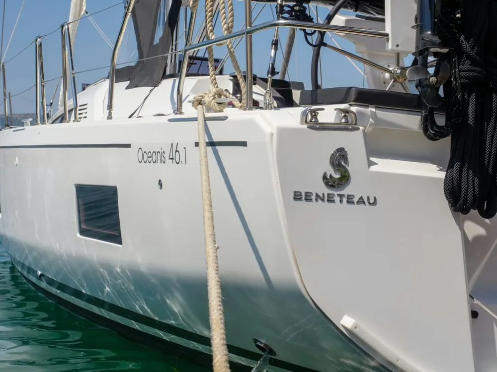 Layla, a Beneteau Oceanis 46.1 sailboat at Volos, Greece