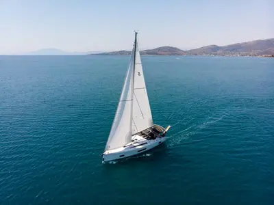 Layla, a Beneteau Oceanis 46.1 sailboat at Volos, Greece