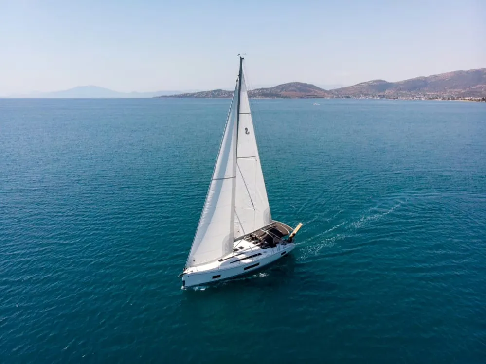 Layla, a Beneteau Oceanis 46.1 sailboat at Volos, Greece