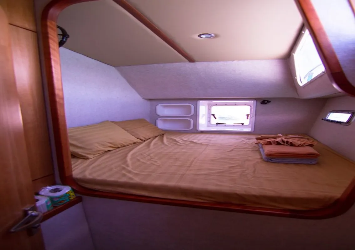 Cabin on Sunrise, a Island Spirit 38 catamaran at Baan Salak Phet, Thailand