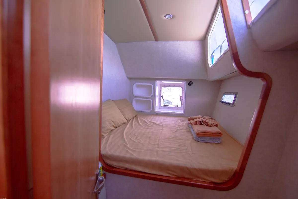 Cabin on Sunrise, a Island Spirit 38 catamaran at Baan Salak Phet, Thailand