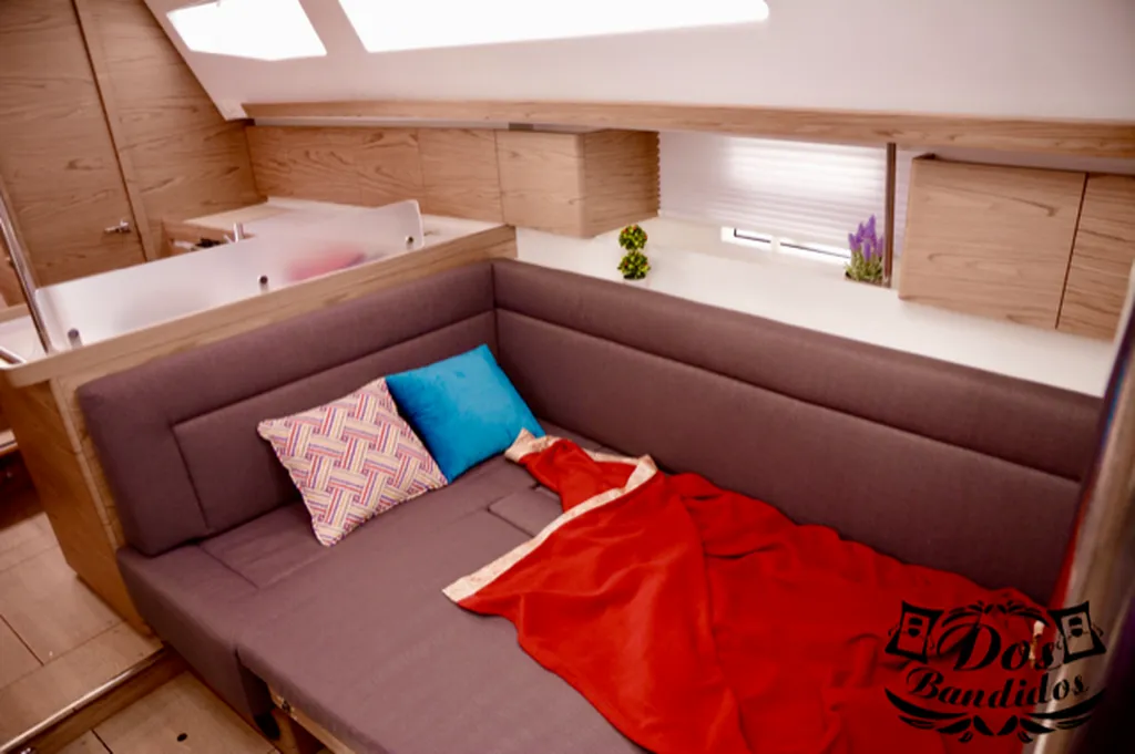 Galley of Dos Bandidos, a Elan Impression 40 sailboat at Zadar, Croatia