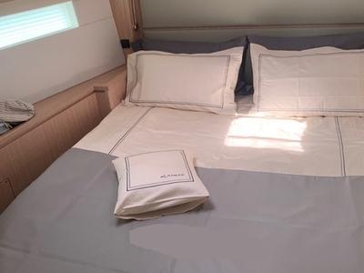 Cabin on Mai Mai, a Bavaria C57 sailboat at Castellammare di Stabia, Italy