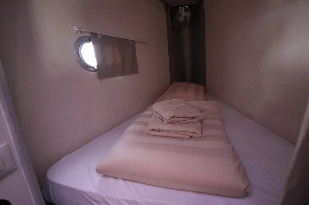 Cabin on Felicia, a Fountaine Pajot Saona 47 Quintet catamaran at Općina Rogoznica, Croatia