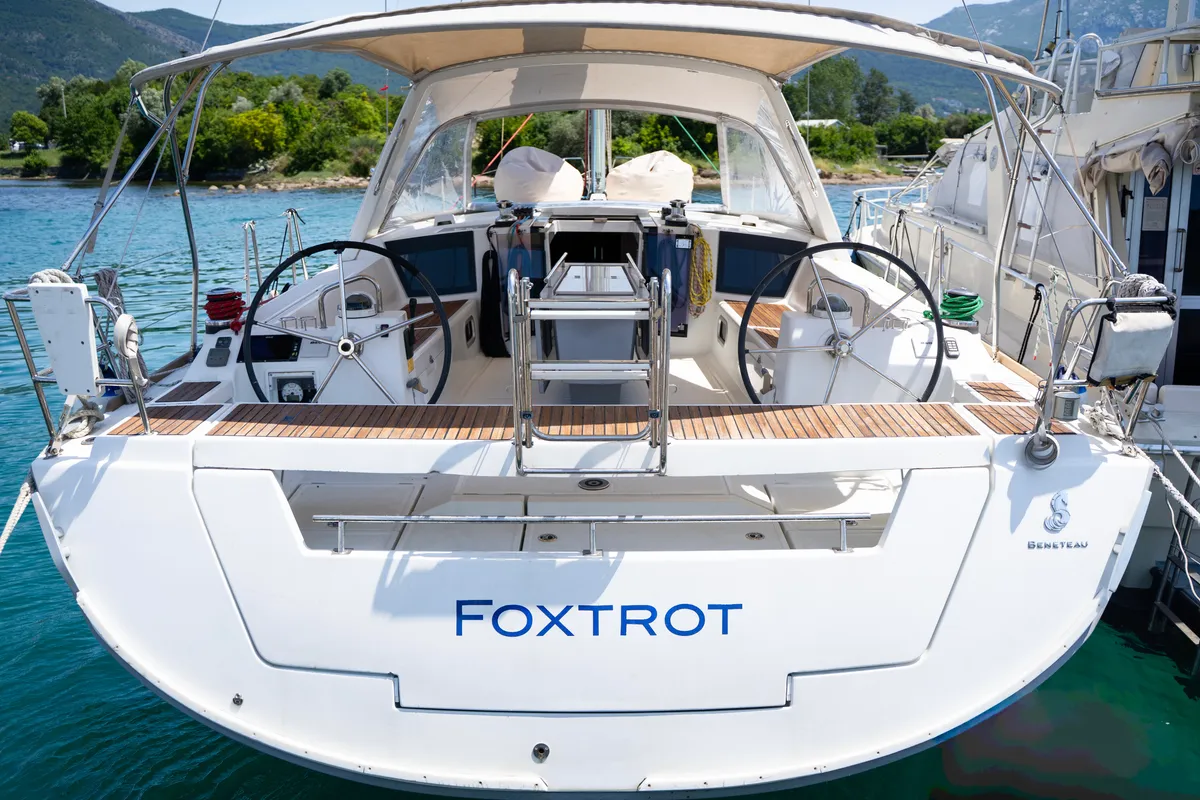 Foxtrot, a Beneteau Oceanis 45 sailboat at Đuraševići, Montenegro